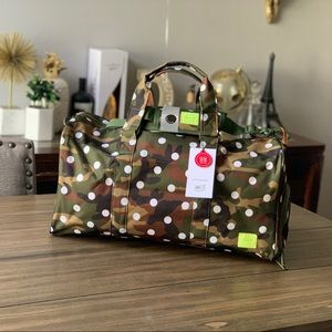 Herschel Woodland Camo and Polka Dot Novel Duffle